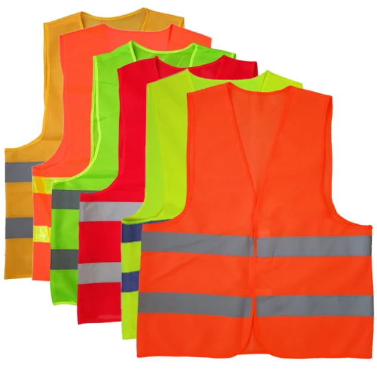 Vêtements de gilet de sécurité LED réfléchissants avec logo personnalisé en gros